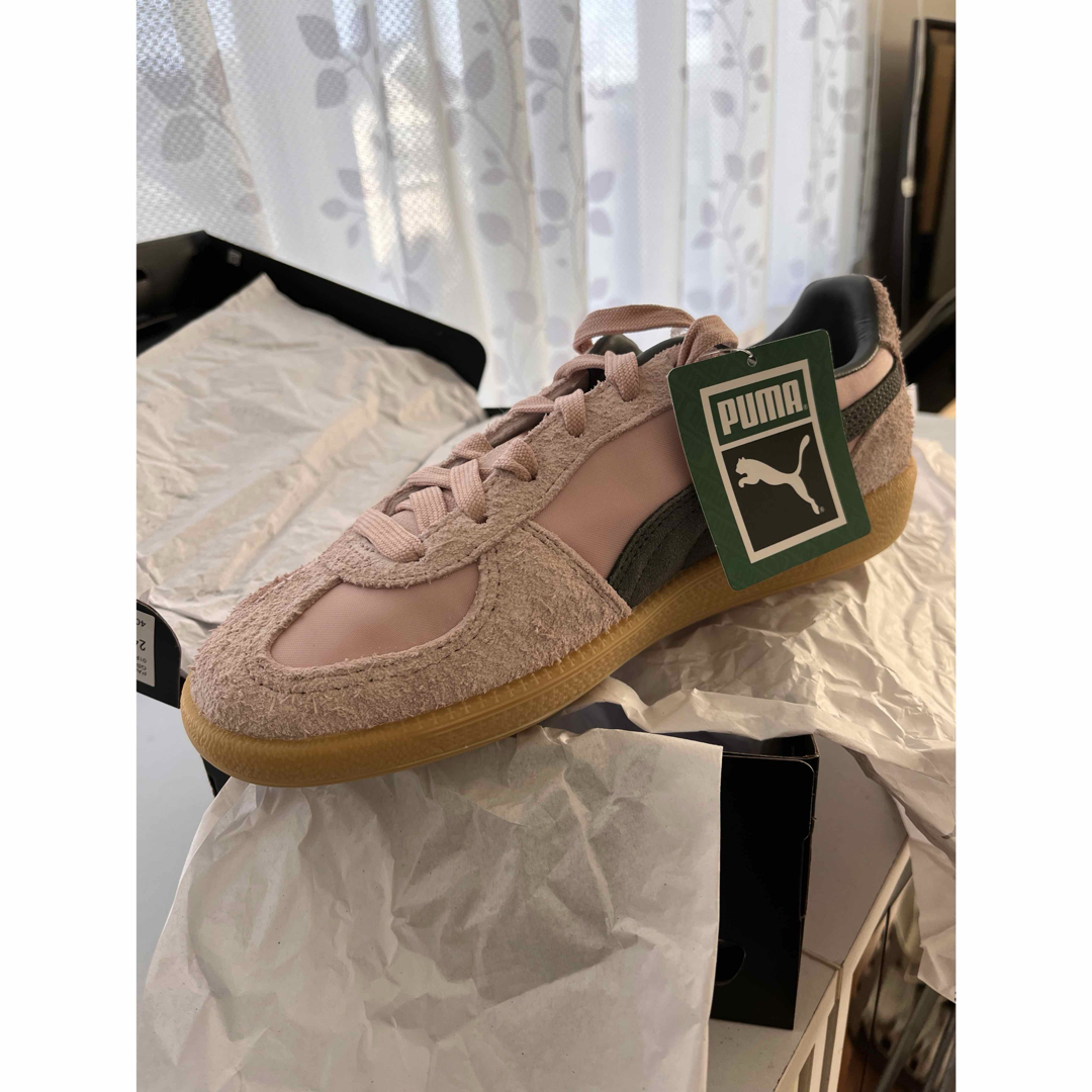 PUMA - PUMA Palremoスニーカー百々千晴コラボパルレモピンク PUMA - PUMA Palremoスニーカー百々千晴コラボパルレモピンク