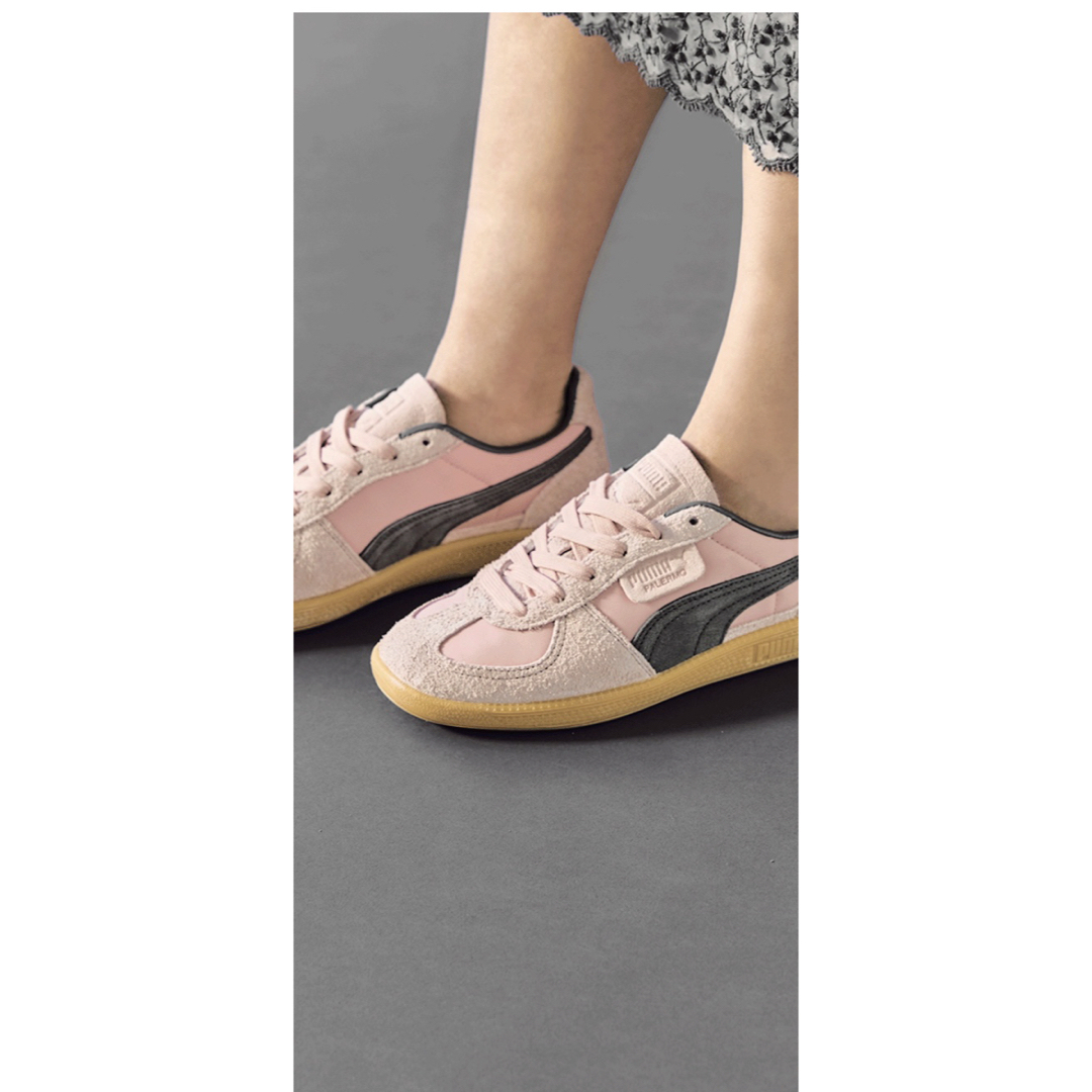PUMA - PUMA Palremoスニーカー百々千晴コラボパルレモピンク PUMA - PUMA Palremoスニーカー百々千晴コラボパルレモピンク