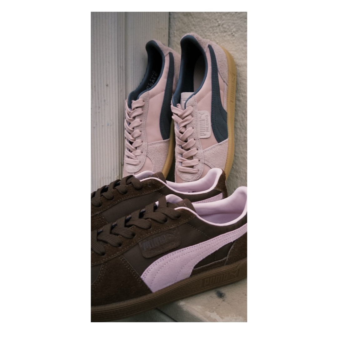 PUMA - PUMA Palremoスニーカー百々千晴コラボパルレモピンク PUMA - PUMA Palremoスニーカー百々千晴コラボパルレモピンク