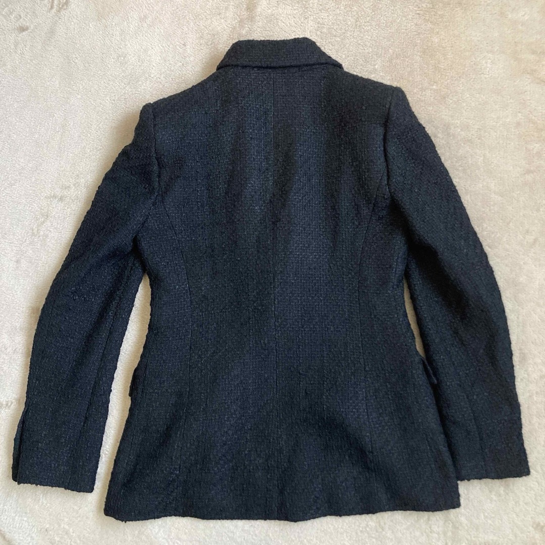 ZARA - ZARA ツイードジャケット 金ボタン ブラック 黒 ダブル ZARA - ZARA ツイードジャケット 金ボタン ブラック 黒 ダブル