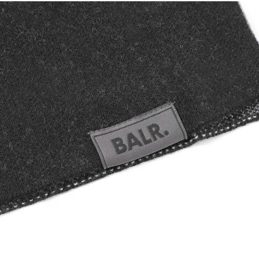 新品】ボーラー BALR./メリノウール ジャガード織 ニットマフラー 新品】ボーラー BALR./メリノウール ジャガード織 ニットマフラー