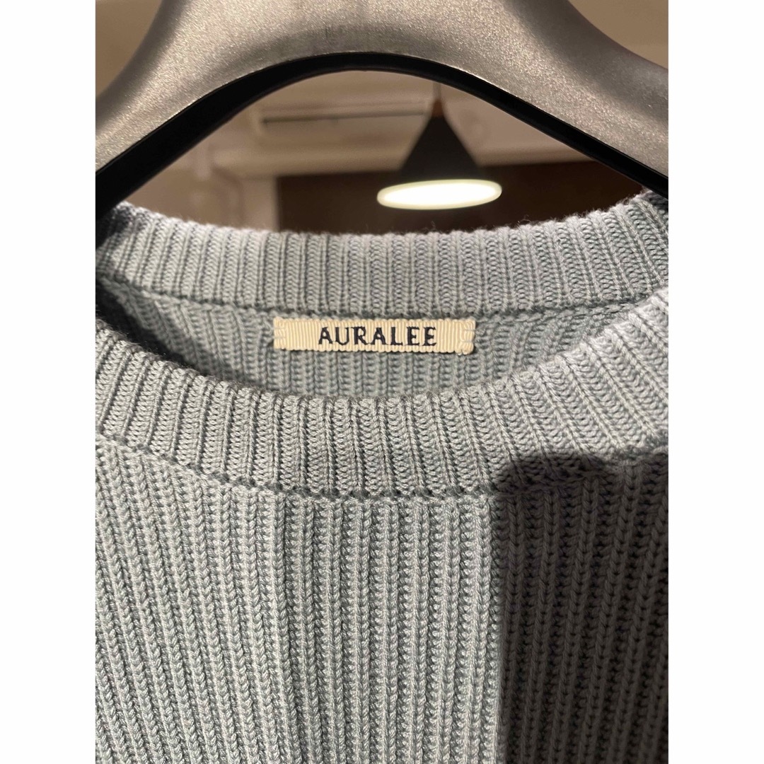AURALEE SUPER FINE WOOL RIB KNIT BIG P/O AURALEE SUPER FINE WOOL RIB KNIT BIG P/O