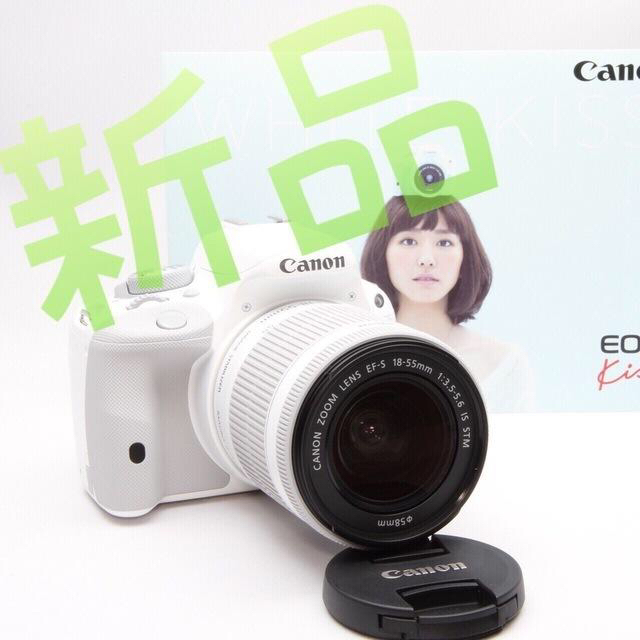 Canon(キヤノン)の⭐️新品・未使用⭐️キャノンCanon EOS Kiss X7⭐お洒落な純白⭐ スマホ/家電/カメラのカメラ(デジタル一眼)の商品写真