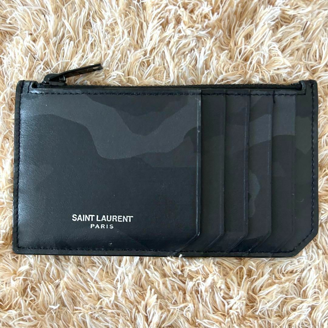 希少・美品✨ サンローラン フラグメントケース カモフラ レザー 希少・美品✨ サンローラン フラグメントケース カモフラ レザー