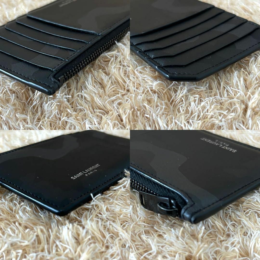 希少・美品✨ サンローラン フラグメントケース カモフラ レザー 希少・美品✨ サンローラン フラグメントケース カモフラ レザー