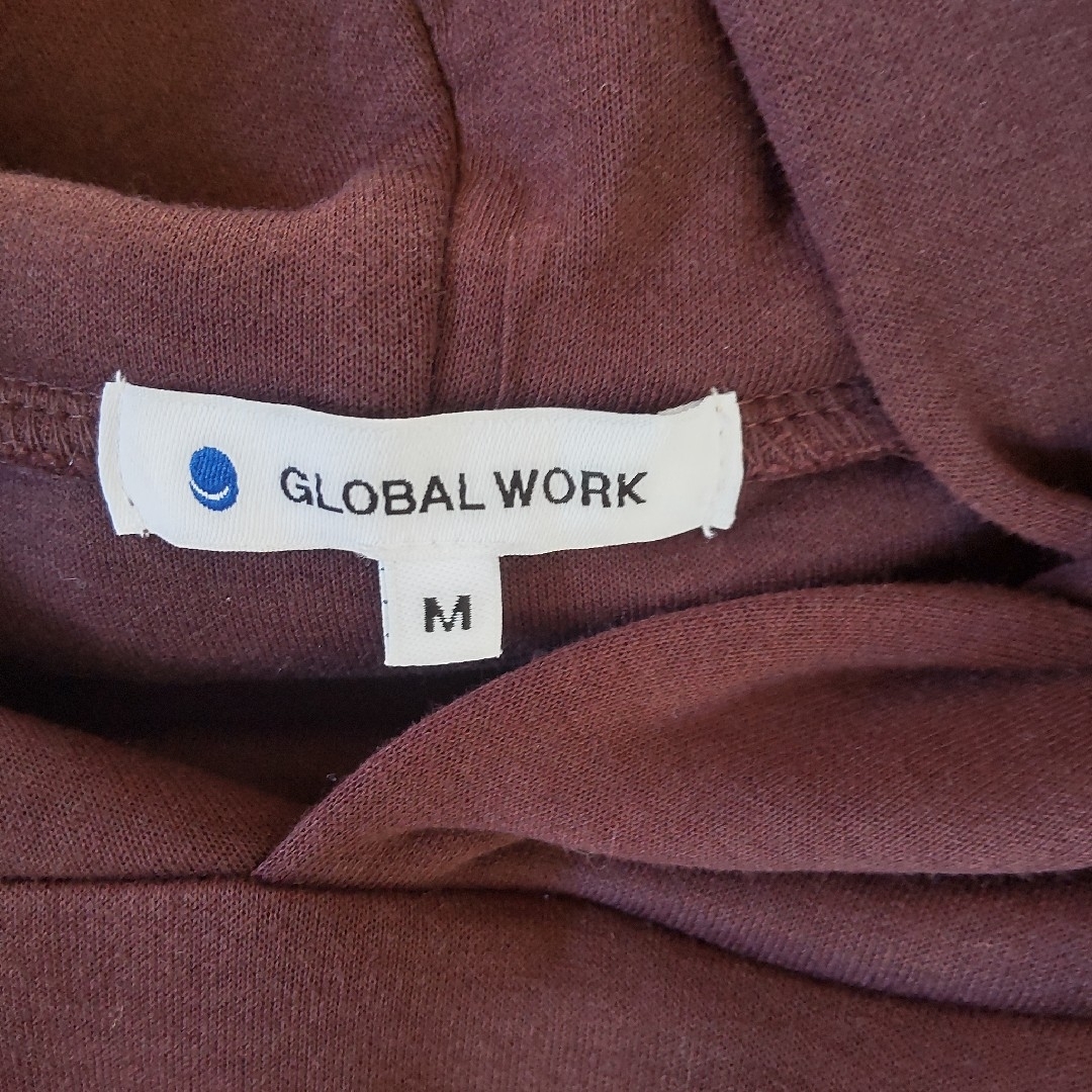 GLOBAL WORK(グローバルワーク)のGLOBAL WORK プルオーバーパーカー Mサイズ ブラウン レディースのトップス(パーカー)の商品写真