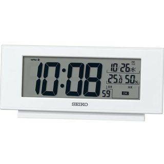 セイコー(SEIKO)の【新品】SEIKO 電波時計 白 SQ794W(置時計)