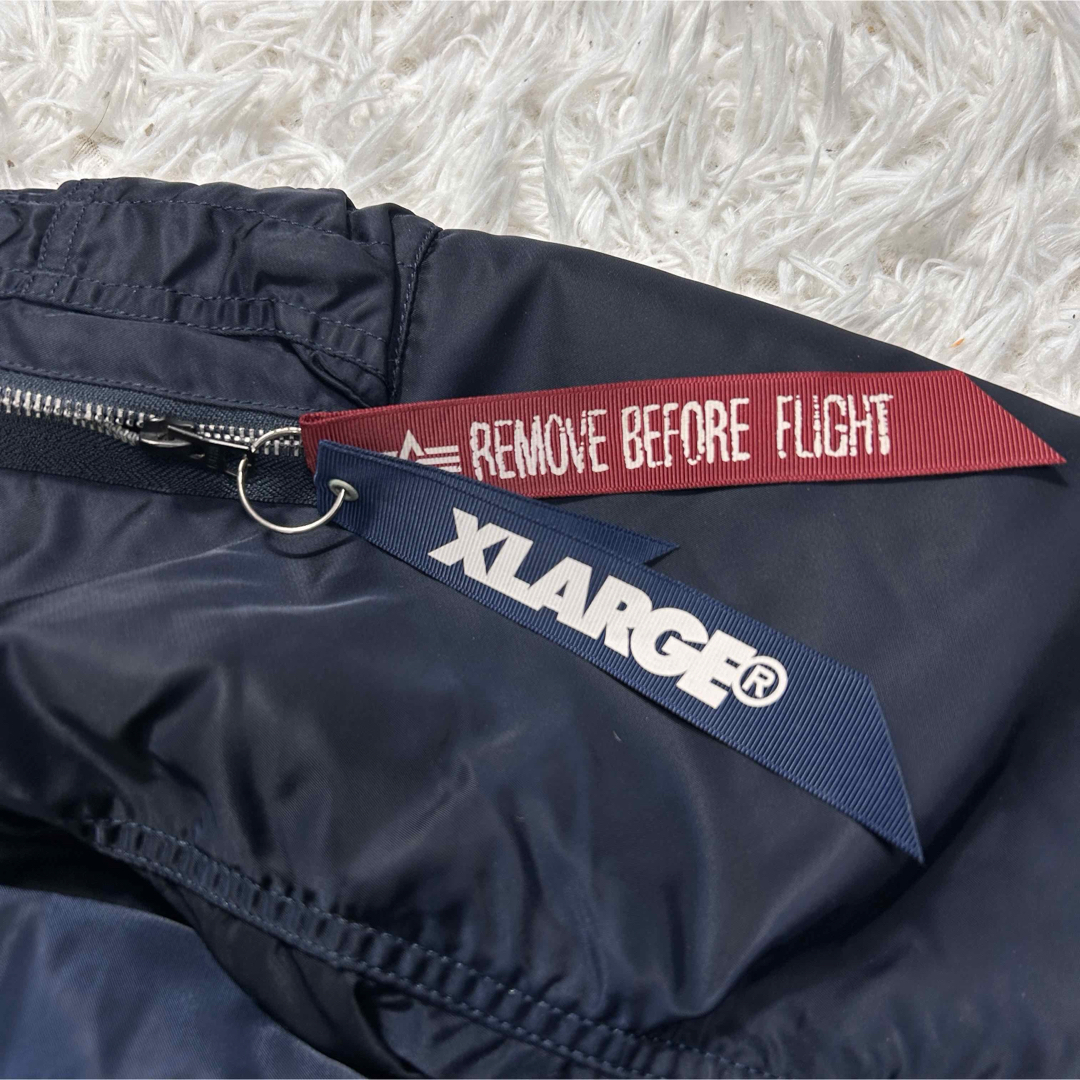 美品希少✨ XLARGE×ALPHA MA-1 両面 ジャケット ネイビー×迷彩 美品希少✨ XLARGE×ALPHA MA-1 両面 ジャケット ネイビー×迷彩