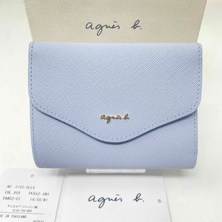 agnes b. - 未使用 agnes b. アニエスベー 三つ折り財布 ブルー agnes b. - 未使用 agnes b. アニエスベー 三つ折り財布 ブルー