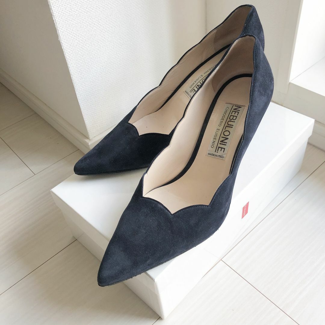新品ネブローニ 6.5cmヒールパンプス38 新品ネブローニ 6.5cmヒールパンプス38