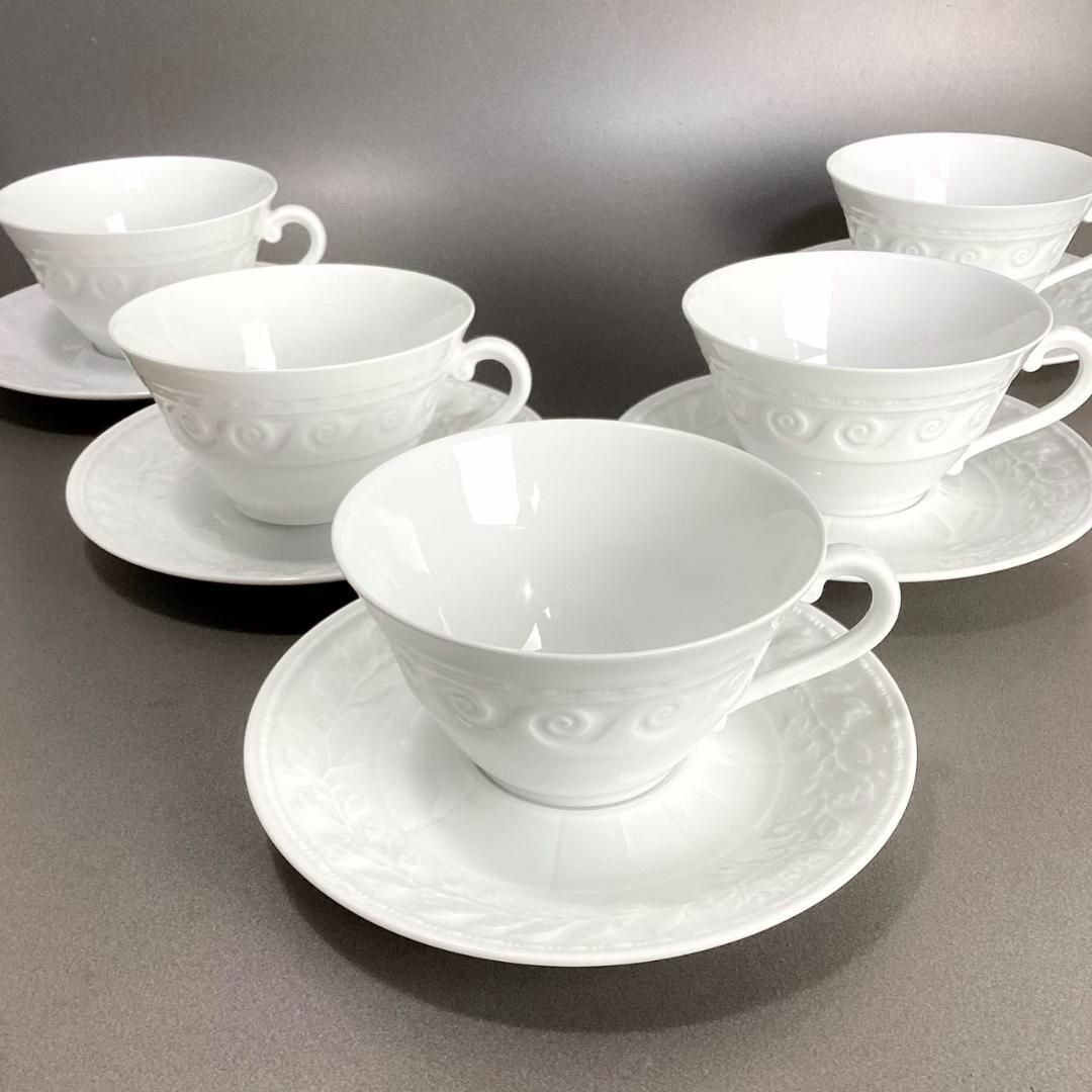 定価約5万☆美品☆ベルナルド ルーブル ティーカップ&ソーサー 5客 定価約5万☆美品☆ベルナルド ルーブル ティーカップ&ソーサー 5客
