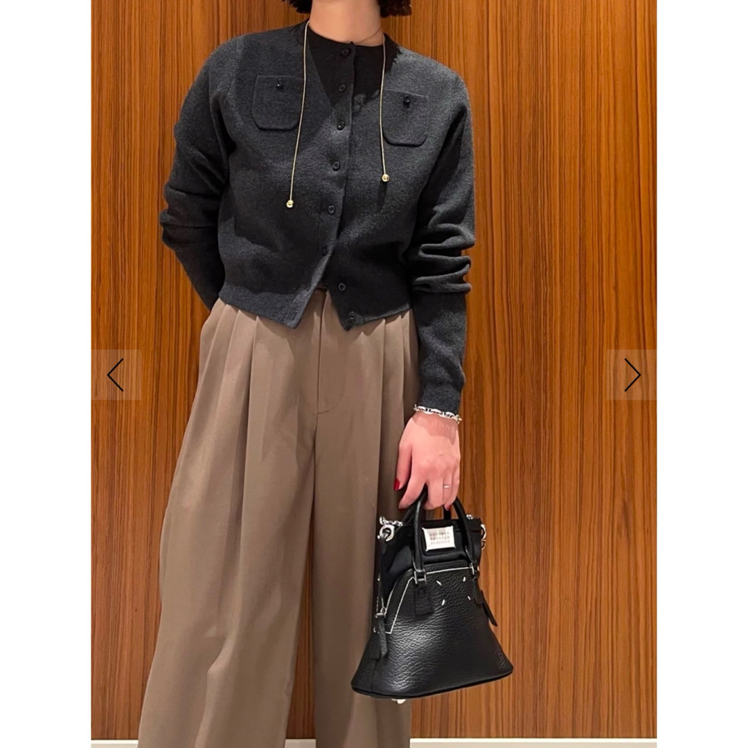 CABaN コットンカシミヤカーディガン チャコールグレー XS CABaN コットンカシミヤカーディガン チャコールグレー XS