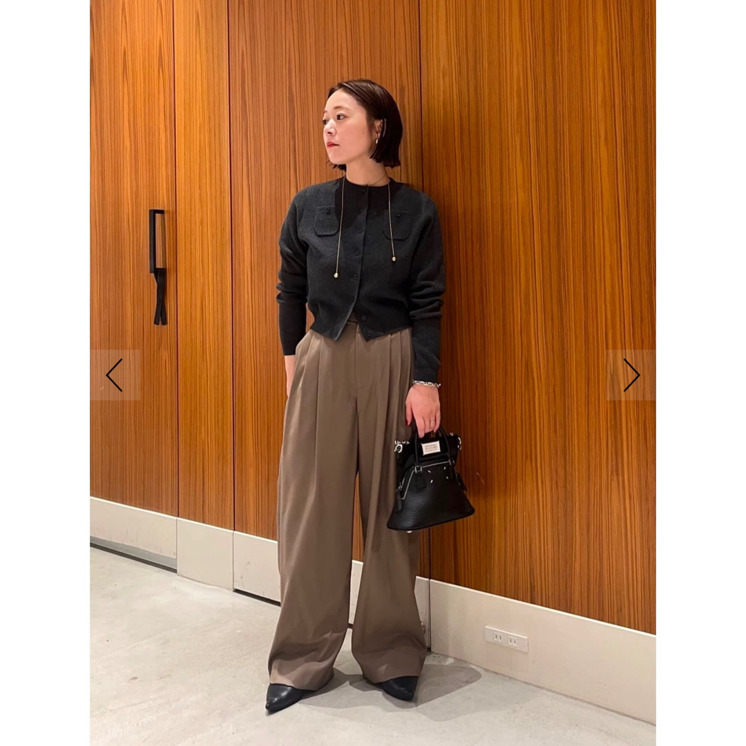 CABaN コットンカシミヤカーディガン チャコールグレー XS CABaN コットンカシミヤカーディガン チャコールグレー XS
