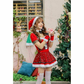へそ出し セクシー サンタ コスプレ 衣装 サンタコスプレ マリー 綺麗(その他)