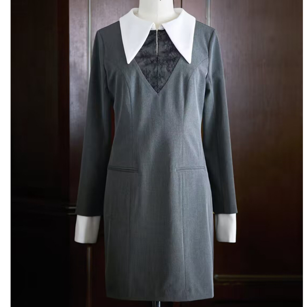 Her lip to - Herlipto Pointed Collar Mini Dressの通販 by cc Her lip to - Herlipto Pointed Collar Mini Dressの通販 by cc