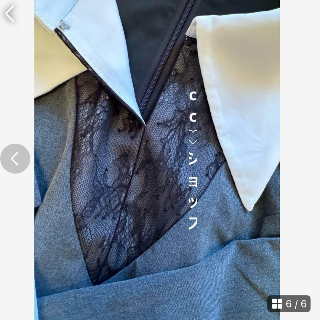 Her lip to - Herlipto Pointed Collar Mini Dressの通販 by cc Her lip to - Herlipto Pointed Collar Mini Dressの通販 by cc