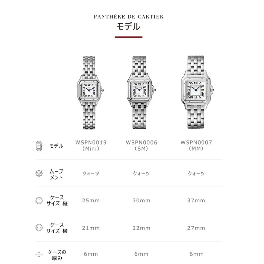 Cartier - カルティエ パンテール ドゥ カルティエ ウォッチ SM Cartier - カルティエ パンテール ドゥ カルティエ ウォッチ SM