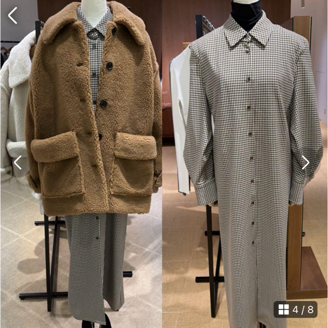 CLANE - CLANE POWERSHOULDER CHECK SHIRT ONEPIECEの通販 by cc CLANE - CLANE POWERSHOULDER CHECK SHIRT ONEPIECEの通販 by cc