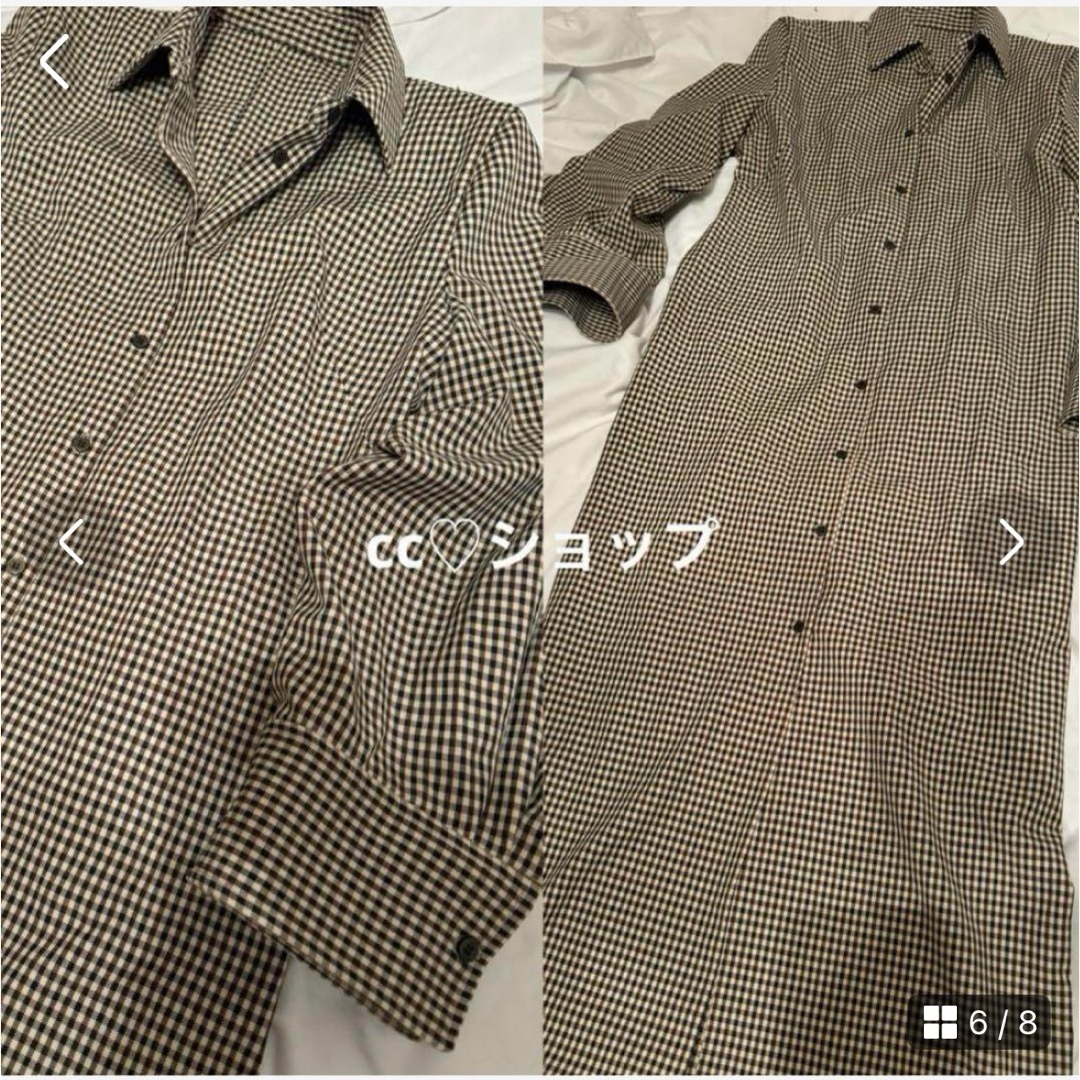 CLANE - CLANE POWERSHOULDER CHECK SHIRT ONEPIECEの通販 by cc CLANE - CLANE POWERSHOULDER CHECK SHIRT ONEPIECEの通販 by cc