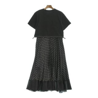 sacai - sacai サカイ ワンピース 1(S位) 黒 【古着】【中古】の sacai - sacai サカイ ワンピース 1(S位) 黒 【古着】【中古】の