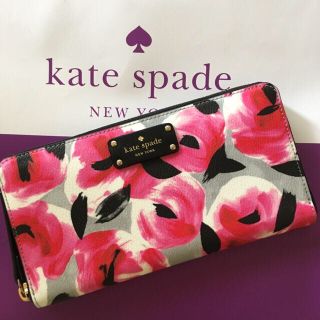 ケイトスペードニューヨーク(kate spade new york)の新品ケイトスペード 最終値下げ❗️綺麗すぎ ローズプリント 長財布(財布)