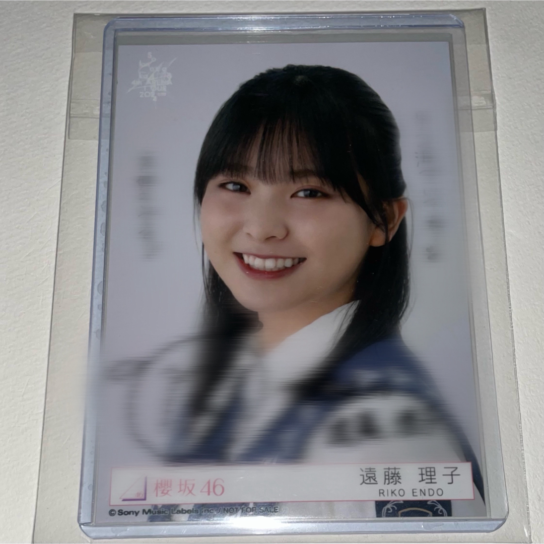 櫻坂46 遠藤理子 生写真 直筆サイン入り 缶バッジ 櫻坂46 遠藤理子 生写真 直筆サイン入り 缶バッジ