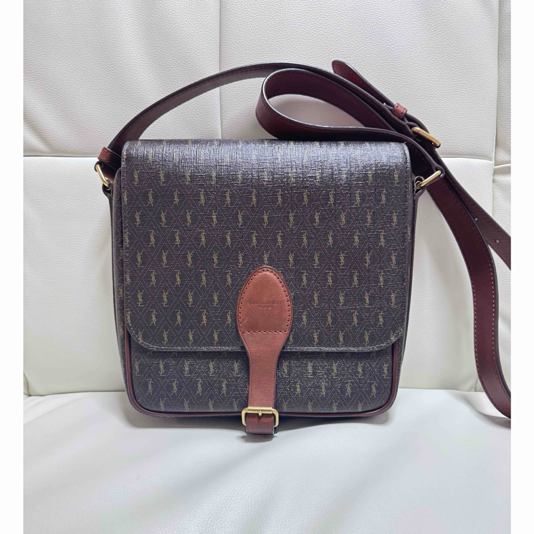 Saint Laurent モノグラム レザーショルダーバッグ Saint Laurent モノグラム レザーショルダーバッグ
