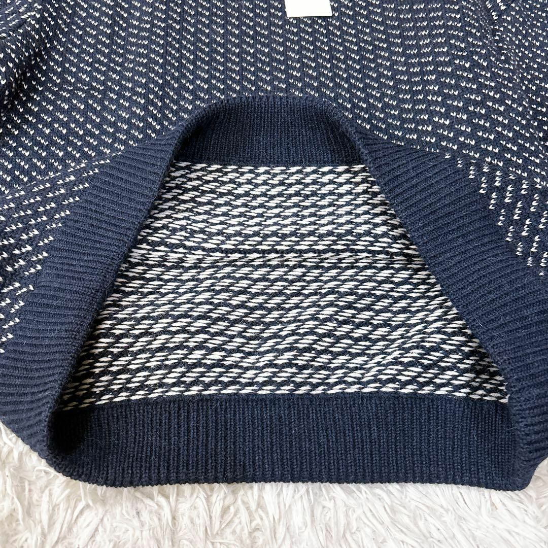 未使用品 タグ付き INTERIM バーズアイニット アルパカ 混 未使用品 タグ付き INTERIM バーズアイニット アルパカ 混