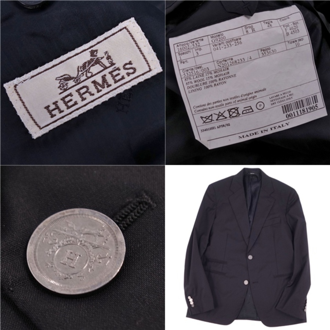 HERMES - 極美品 エルメス HERMES ブレザー テーラード HERMES - 極美品 エルメス HERMES ブレザー テーラード