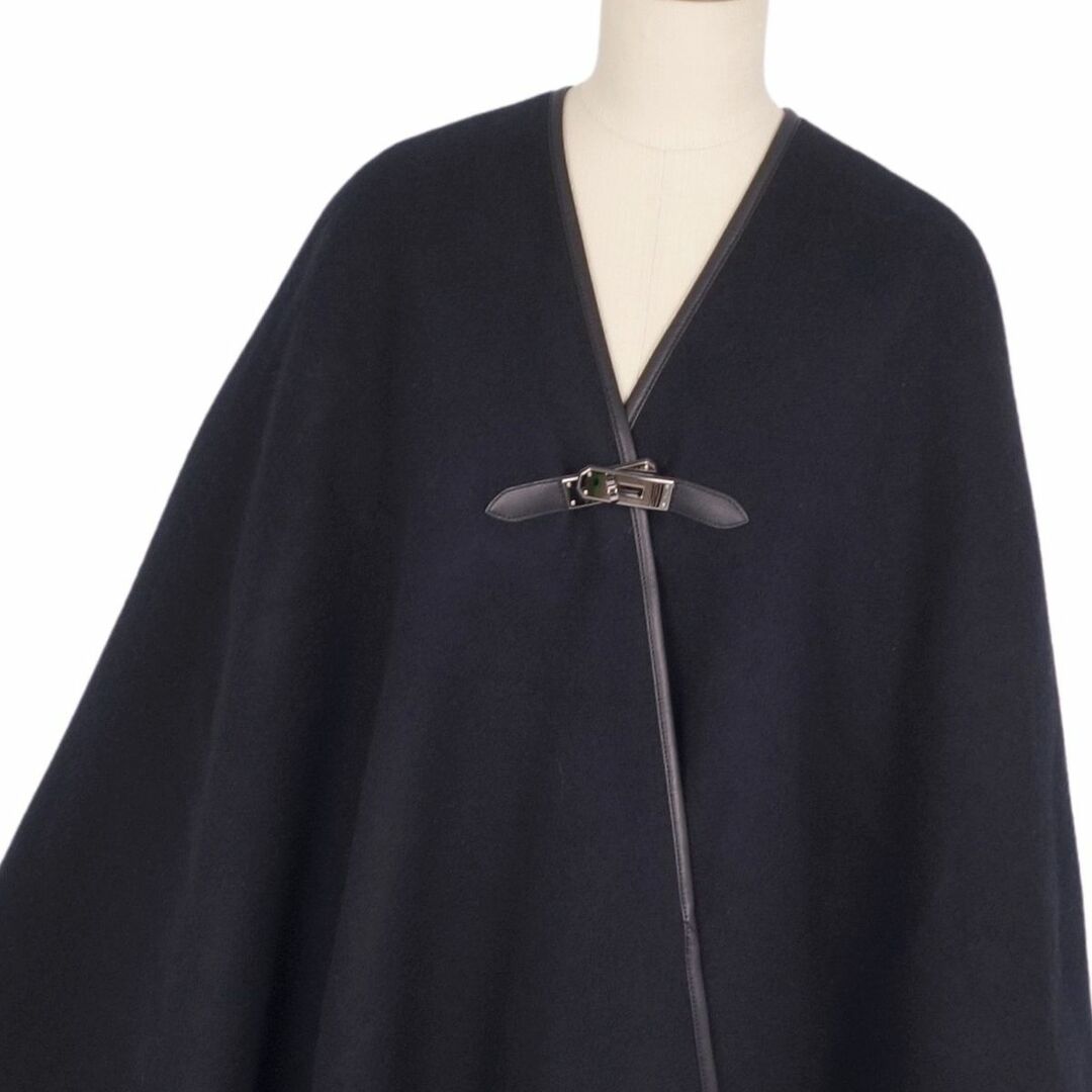 HERMES - 極美品 エルメス HERMES コート ポンチョ ケープ HERMES - 極美品 エルメス HERMES コート ポンチョ ケープ