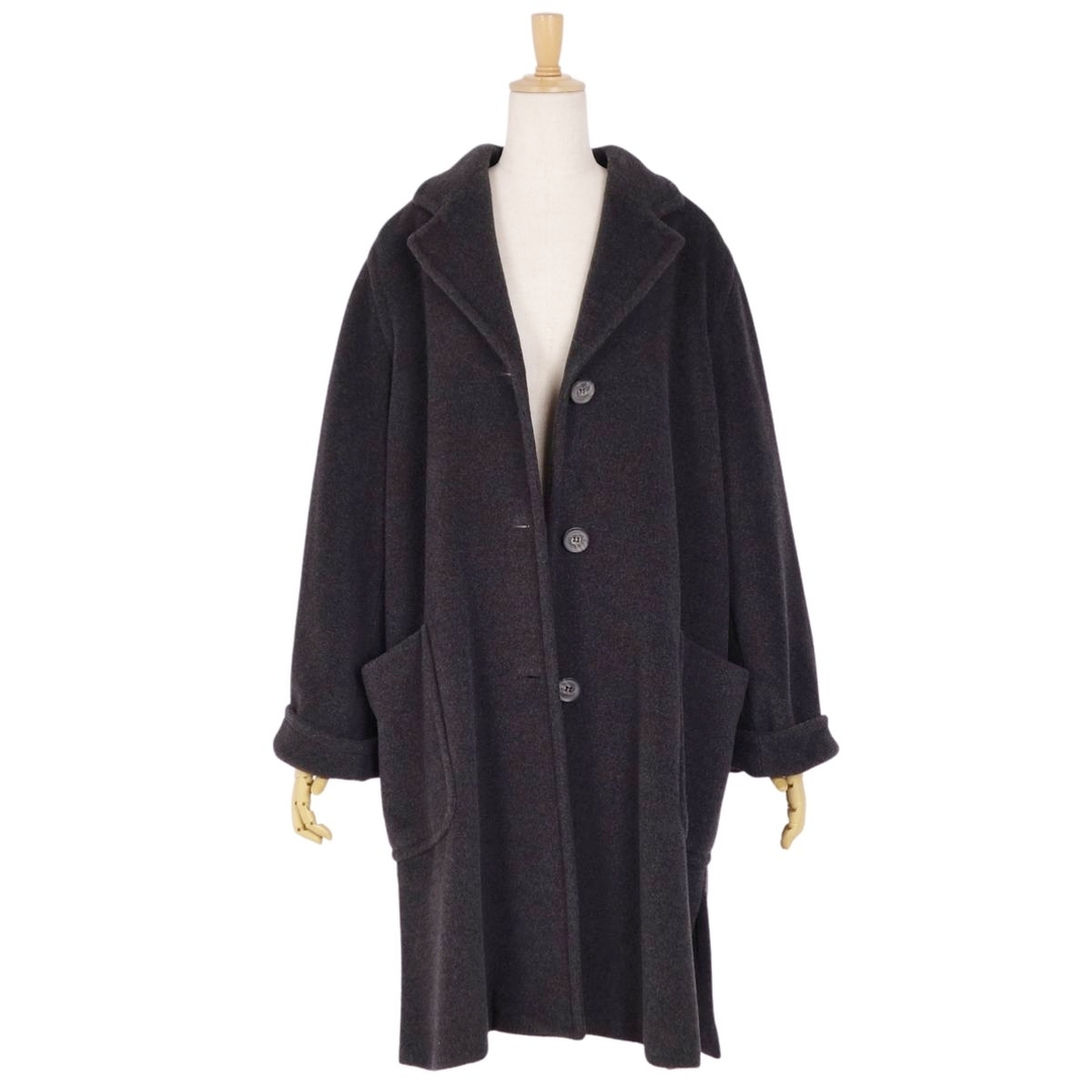 【美品】マックスマーラ チェスターコート ウール 白タグ ロング丈 ダークグレー Max Mara - 美品 マックスマーラ Max Mara コート チェスター