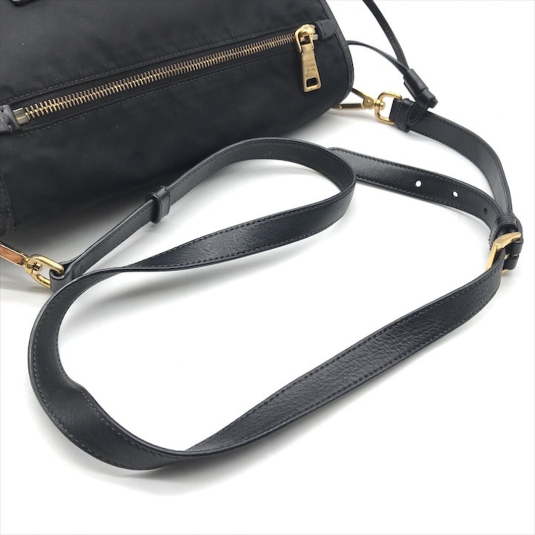 良品 PRADA プラダ ロゴ ゴールド金具 テスート ナイロン 良品 PRADA プラダ ロゴ ゴールド金具 テスート ナイロン