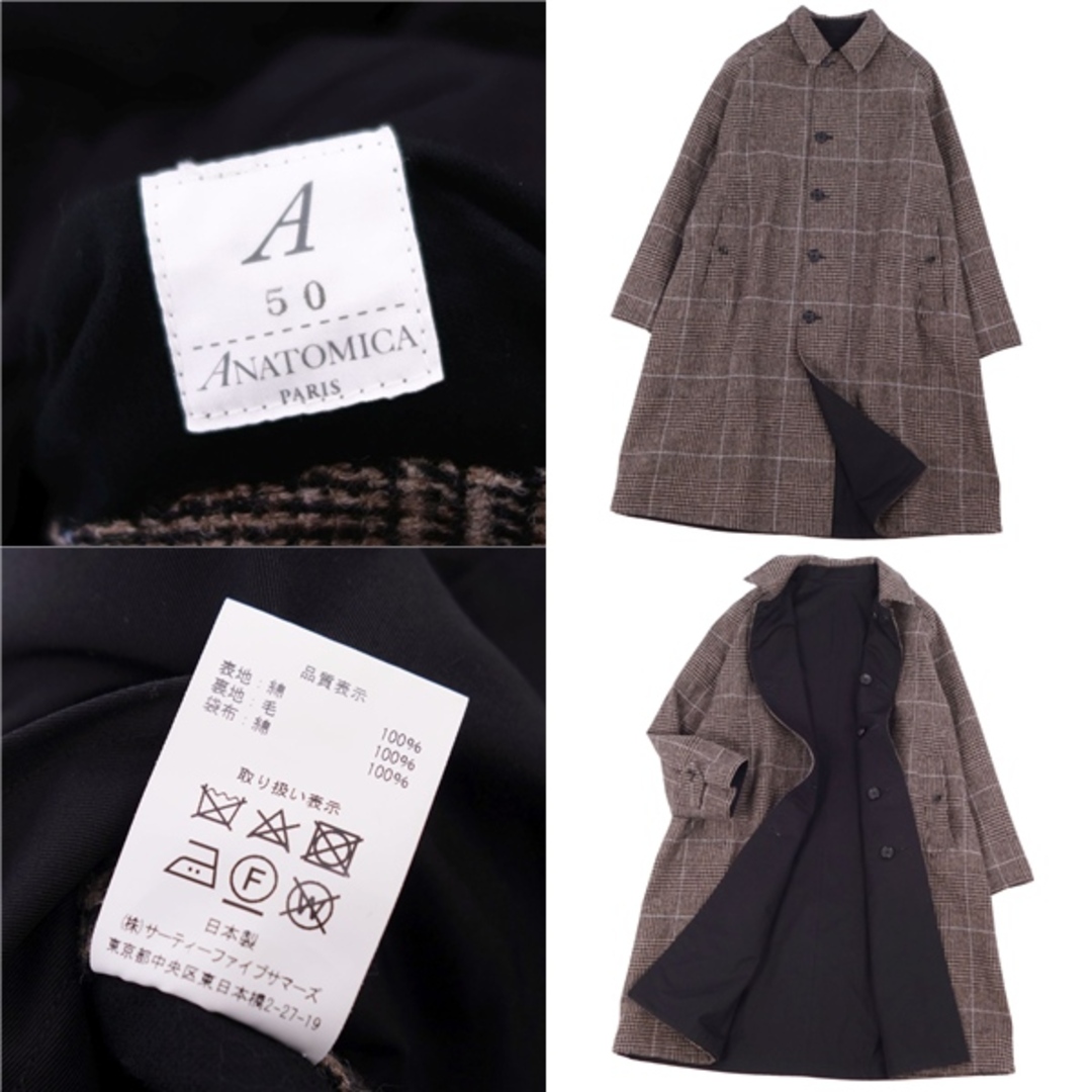 極美品 アナトミカ ANATOMICA 一枚袖 ステンカラーコート 極美品 アナトミカ ANATOMICA 一枚袖 ステンカラーコート