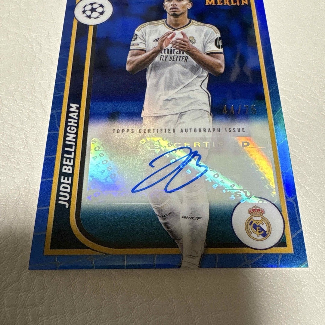 Topps - 【サイン完璧】topps JUDE BELLINGHAM AUTOGRAPHの通販 Topps - 【サイン完璧】topps JUDE BELLINGHAM AUTOGRAPHの通販