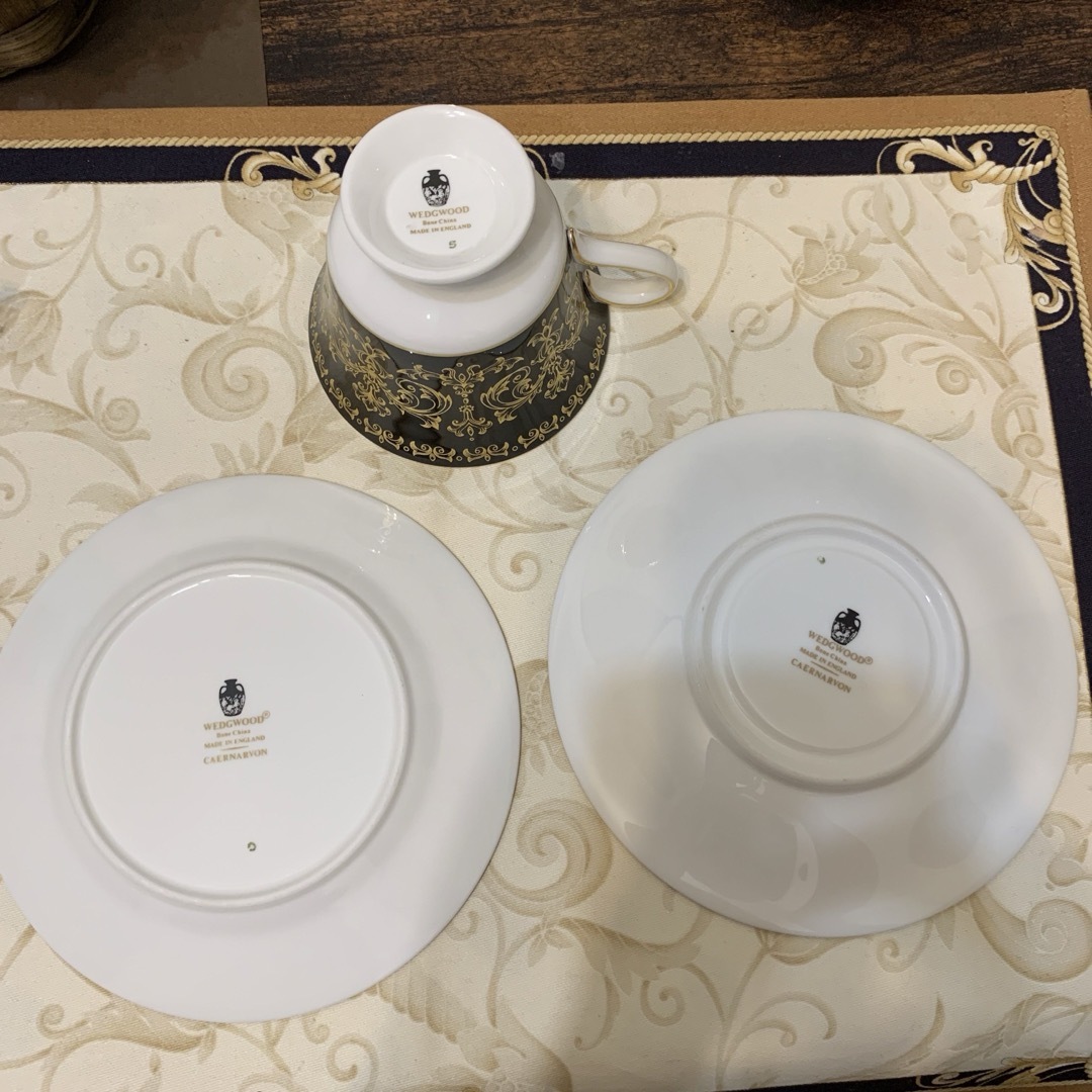 希少 ウェッジウッド カーナーボン ティーカップ&ソーサー 希少 ウェッジウッド カーナーボン ティーカップ&ソーサー