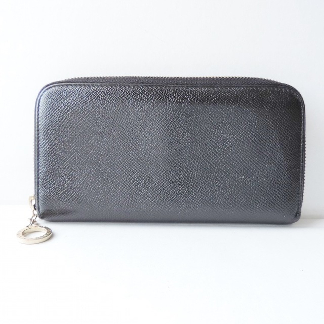 BVLGARI(ブルガリ) 長財布 - 黒 ラウンドファスナー レザー BVLGARI(ブルガリ) 長財布 - 黒 ラウンドファスナー レザー