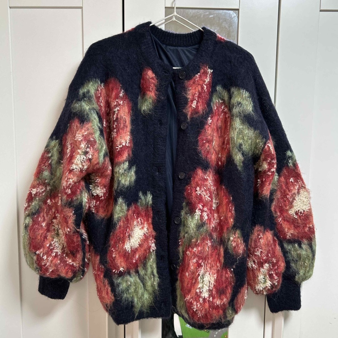 Ameri VINTAGE - AMERI ベロニカジャガードニットカーディガンの Ameri VINTAGE - AMERI ベロニカジャガードニットカーディガンの