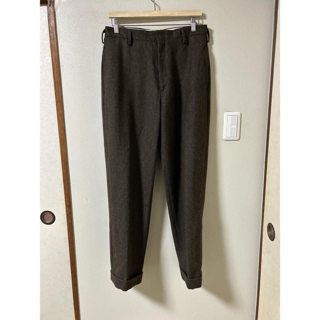 a.presse tweed two tuck trousers サイズ2 a.presse tweed two tuck trousers サイズ2