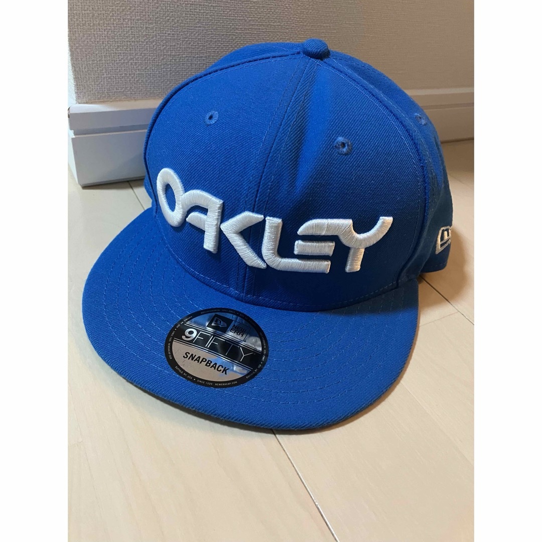 Oakley - OAKLEY✖️New Era 帽子 青 ONE SIZEの通販 by o's Oakley - OAKLEY✖️New Era 帽子 青 ONE SIZEの通販 by o's