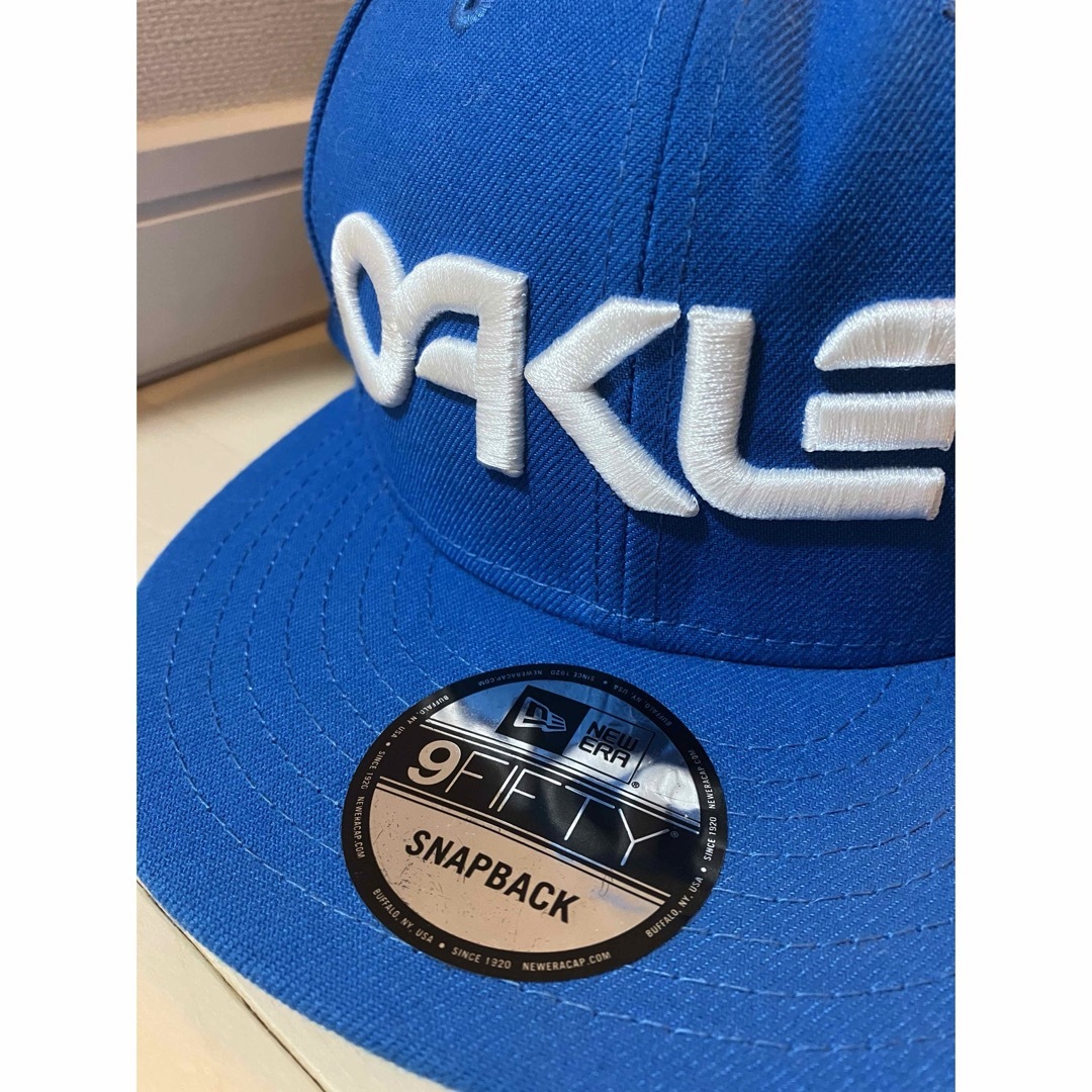 Oakley - OAKLEY✖️New Era 帽子 青 ONE SIZEの通販 by o's Oakley - OAKLEY✖️New Era 帽子 青 ONE SIZEの通販 by o's