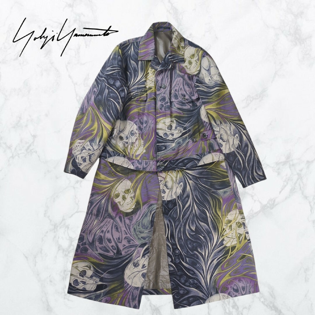希少】ヨウジヤマモトプールオム 17AW スカルプリント 希少】ヨウジヤマモトプールオム 17AW スカルプリント