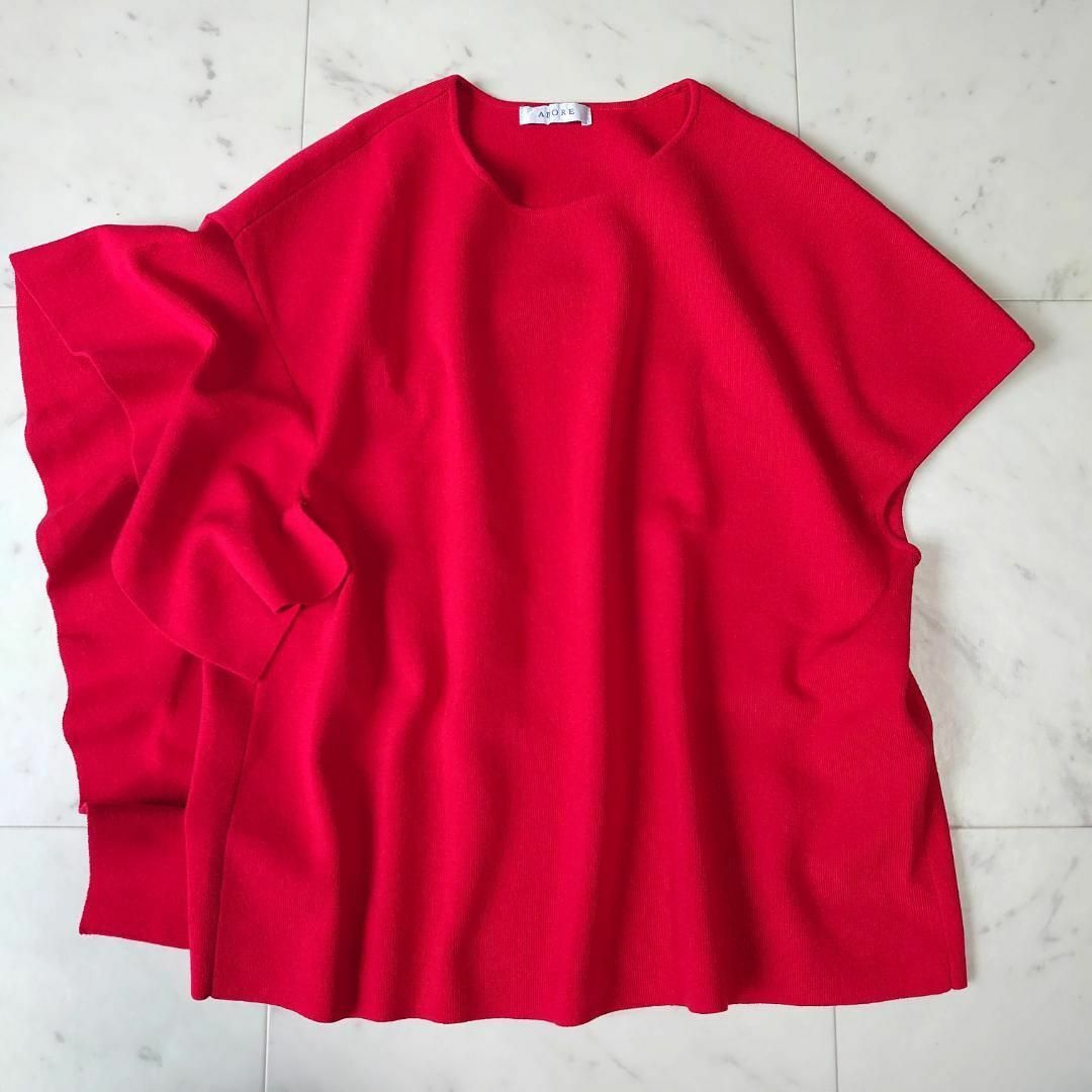 ADORE アドーア ドライタッチコットンニット アシメ ショート ADORE アドーア ドライタッチコットンニット アシメ ショート
