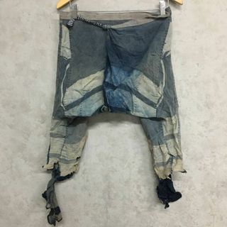 【蔵出し品】昭和初期 戦前 戦後 襤褸 野良着 藍染 手差し 継ぎ接ぎ たっつけ(生地/糸)