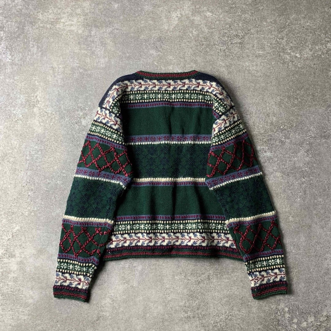 希少 vintage ニットカーディガン 80〜90s 金ボタン ボルドー 希少 vintage ニットカーディガン 80〜90s 金ボタン ボルドー