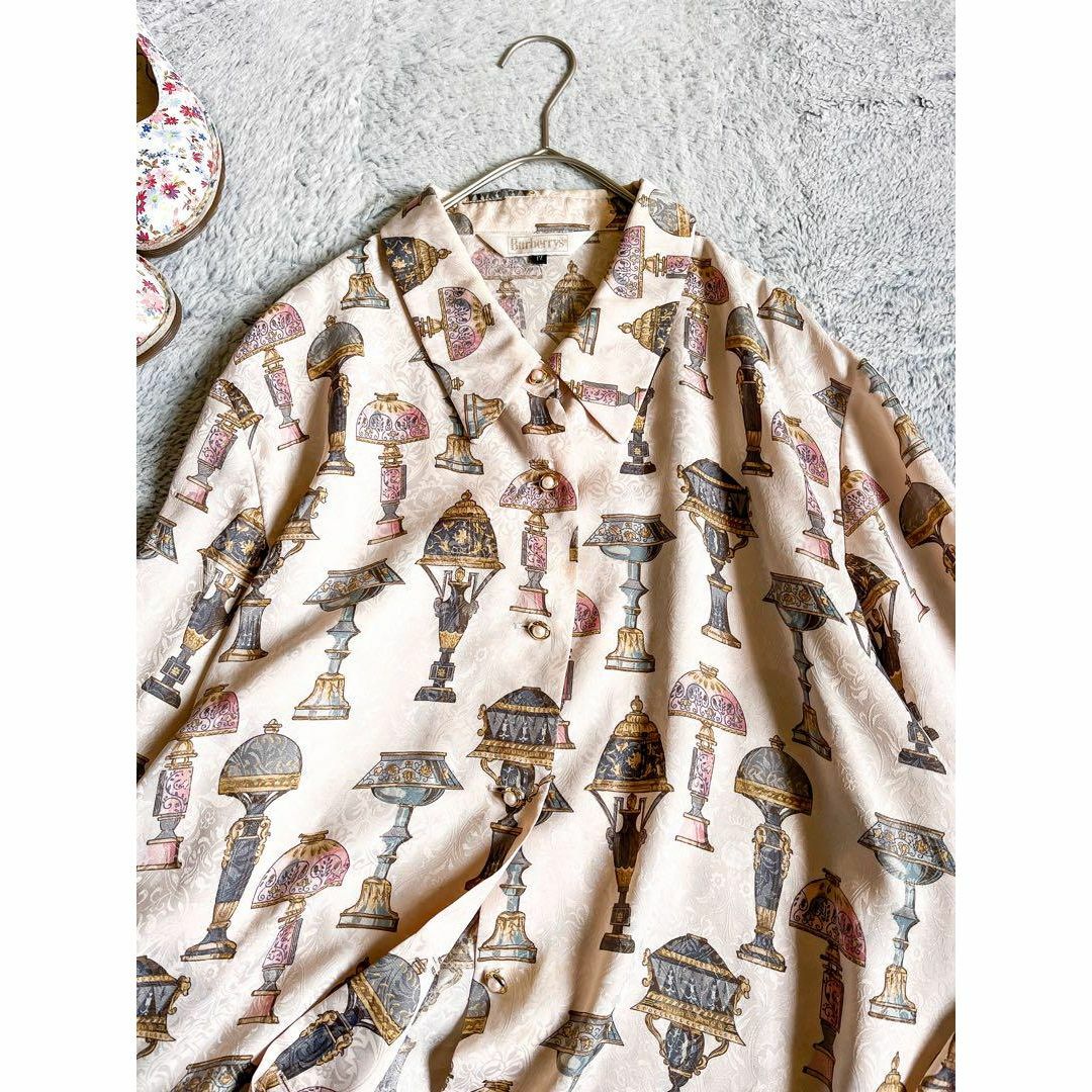 BURBERRYS】バーバリーズ スカーフ柄 総柄シャツ 大きいサイズ 17 BURBERRYS】バーバリーズ スカーフ柄 総柄シャツ 大きいサイズ 17