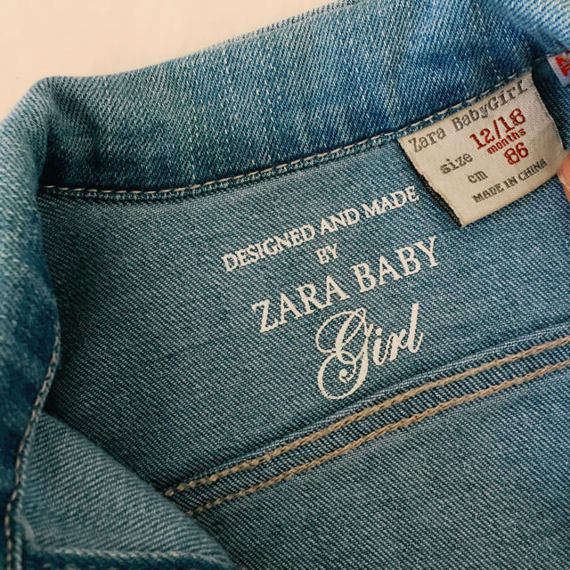 ZARA KIDS(ザラキッズ)のzara baby  86  デニムジャケット キッズ/ベビー/マタニティのベビー服(~85cm)(ジャケット/コート)の商品写真