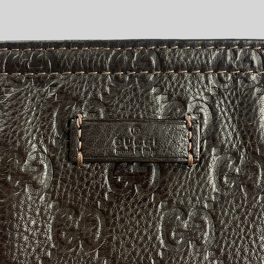 □GUCCI・グッチ□シマレザー GG柄 高級ライン ショルダーバッグ □GUCCI・グッチ□シマレザー GG柄 高級ライン ショルダーバッグ