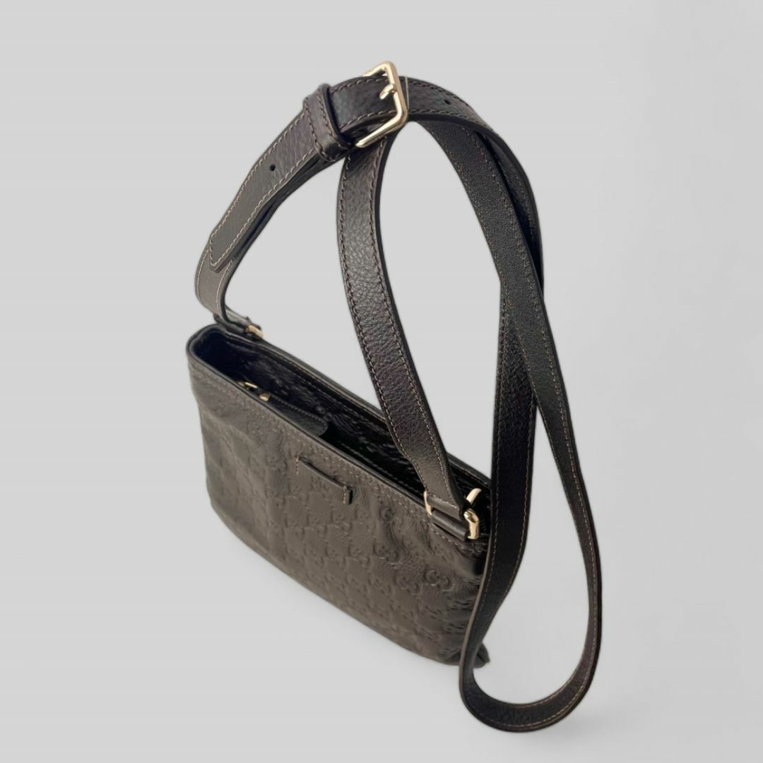 □GUCCI・グッチ□シマレザー GG柄 高級ライン ショルダーバッグ □GUCCI・グッチ□シマレザー GG柄 高級ライン ショルダーバッグ