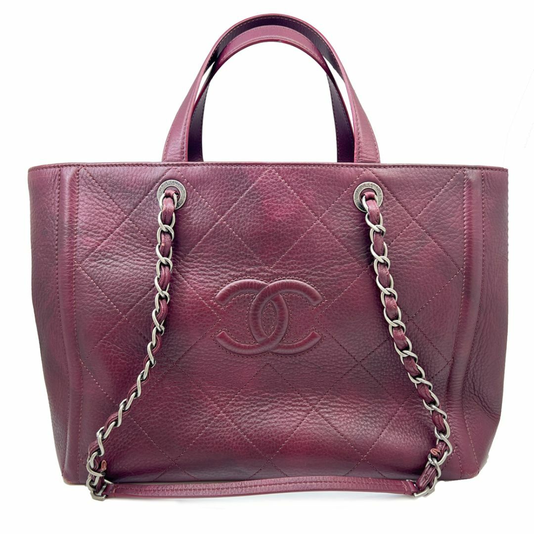 CHANEL - CHANEL シャネル　2WAY　ショルダーバッグ　マトラッセ　ショルダーバッグ　ワインレッド　バッグ　トートバッグ　ハンドバッグ　チェーンバッグ　かばん　鞄　赤色　レッド　ワイン