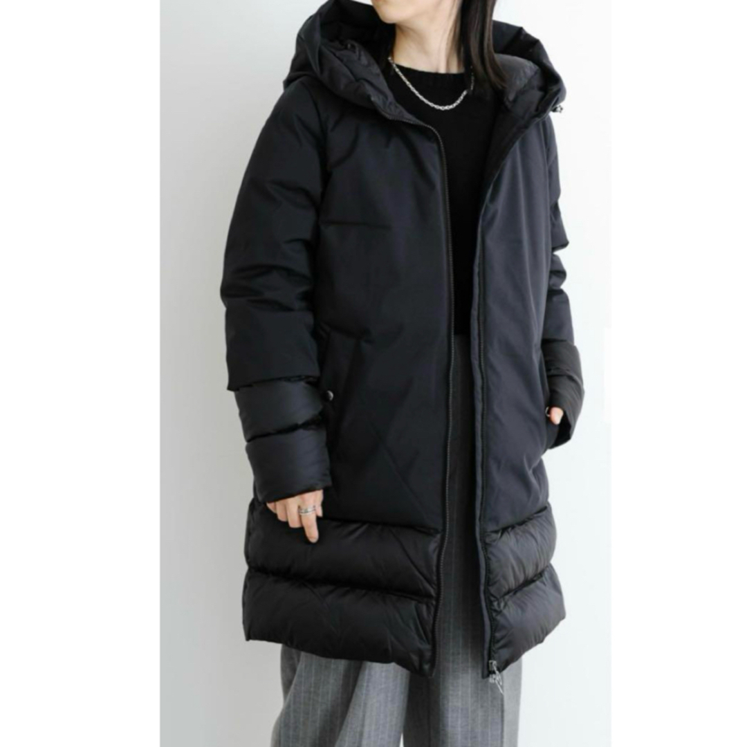 CAPE HORN - 美品 Capehorn 44サイズ ブラック フード付きダウン CAPE HORN - 美品 Capehorn 44サイズ ブラック フード付きダウン
